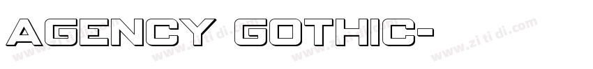 Agency Gothic字体转换